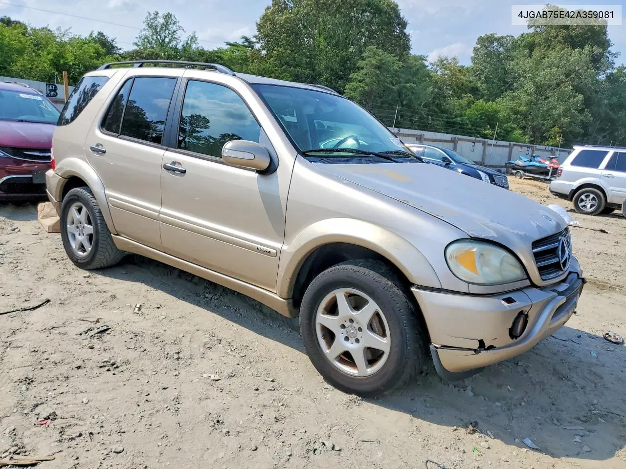 2002 Mercedes-Benz Ml 500 VIN: 4JGAB75E42A359081 Lot: 58542446