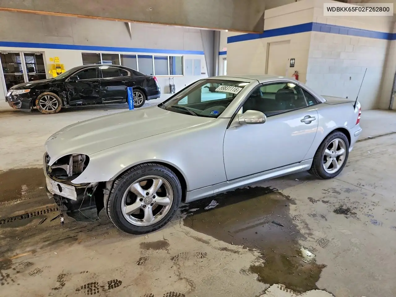 2002 Mercedes-Benz Slk 320 VIN: WDBKK65F02F262800 Lot: 59831116