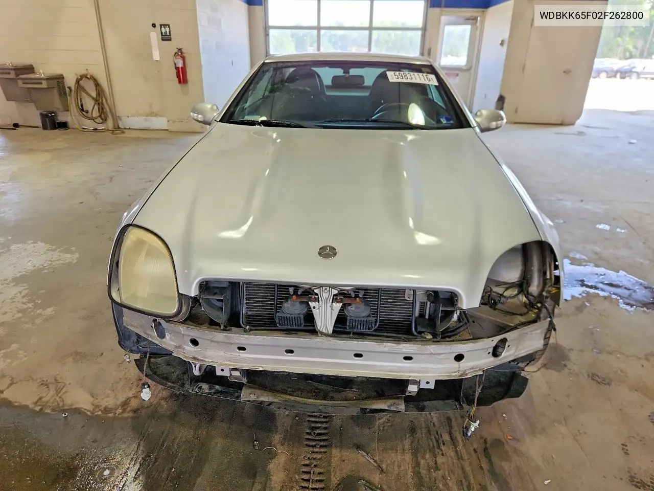 2002 Mercedes-Benz Slk 320 VIN: WDBKK65F02F262800 Lot: 59831116