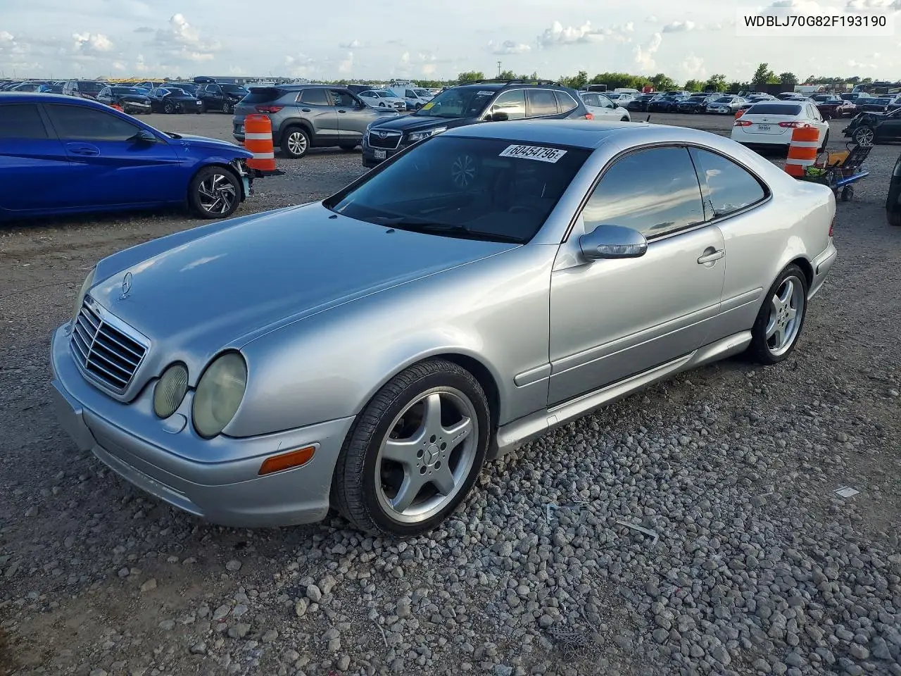 2002 Mercedes-Benz Clk 430 VIN: WDBLJ70G82F193190 Lot: 60454796