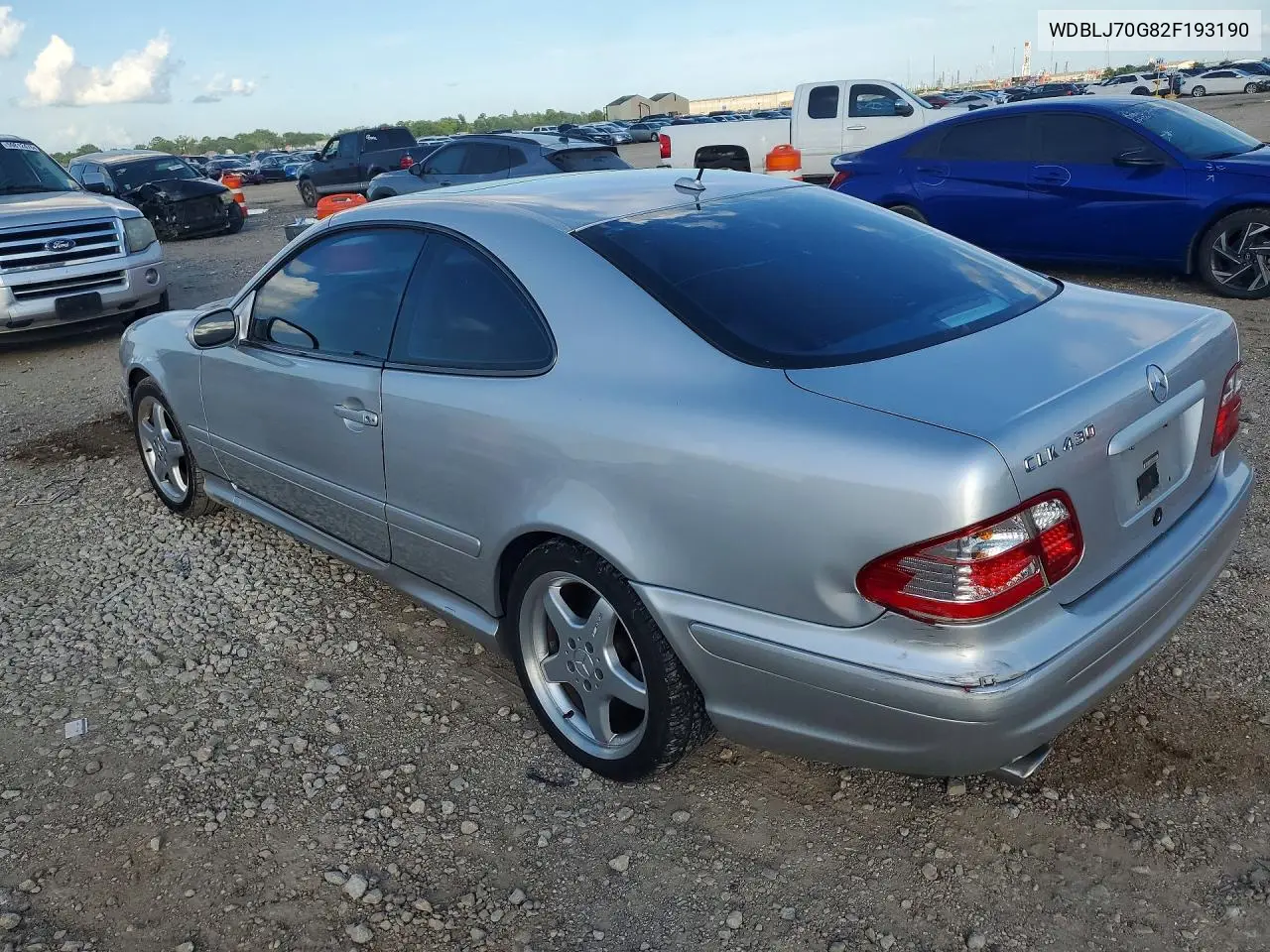 2002 Mercedes-Benz Clk 430 VIN: WDBLJ70G82F193190 Lot: 60454796