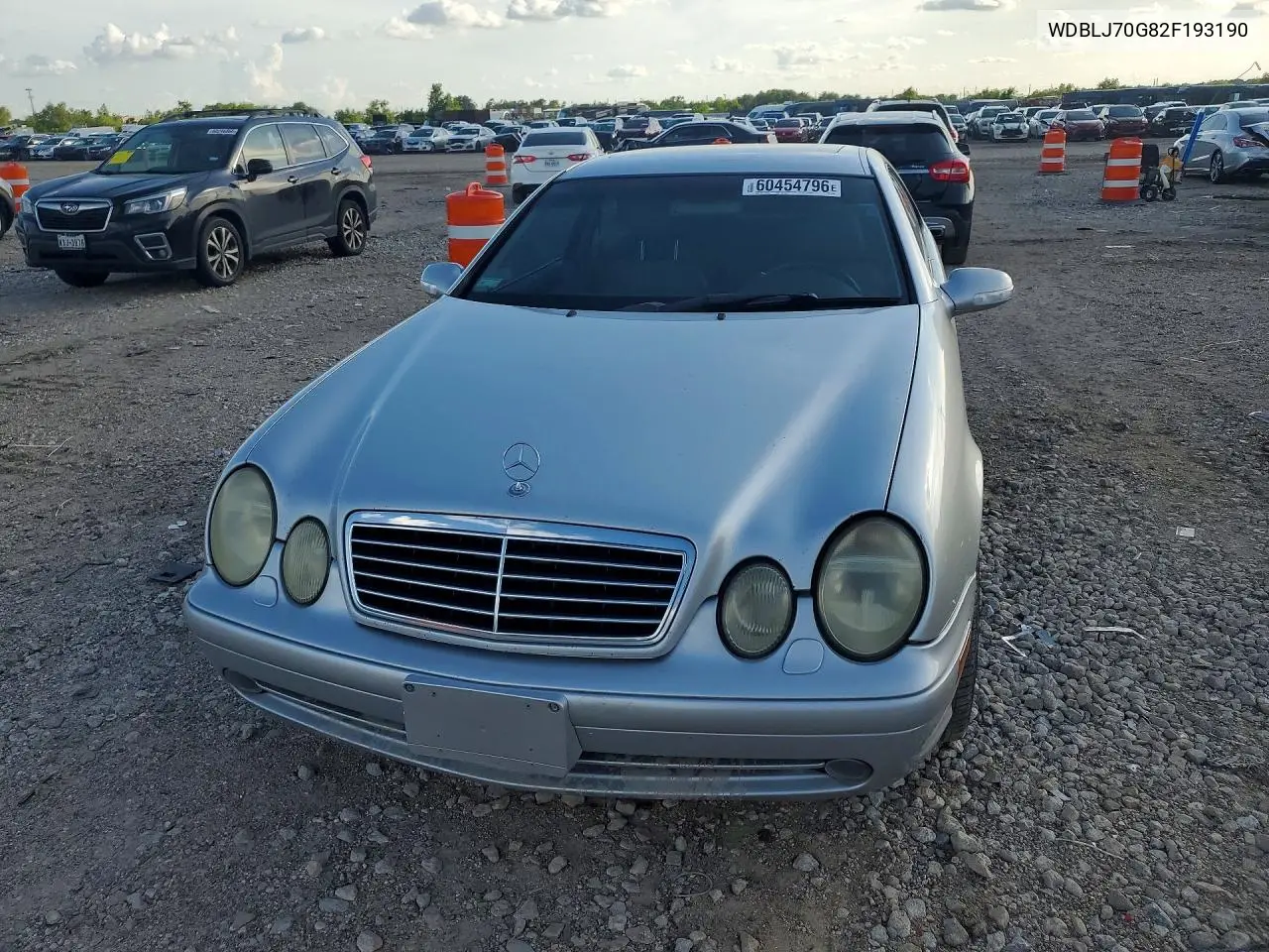 2002 Mercedes-Benz Clk 430 VIN: WDBLJ70G82F193190 Lot: 60454796