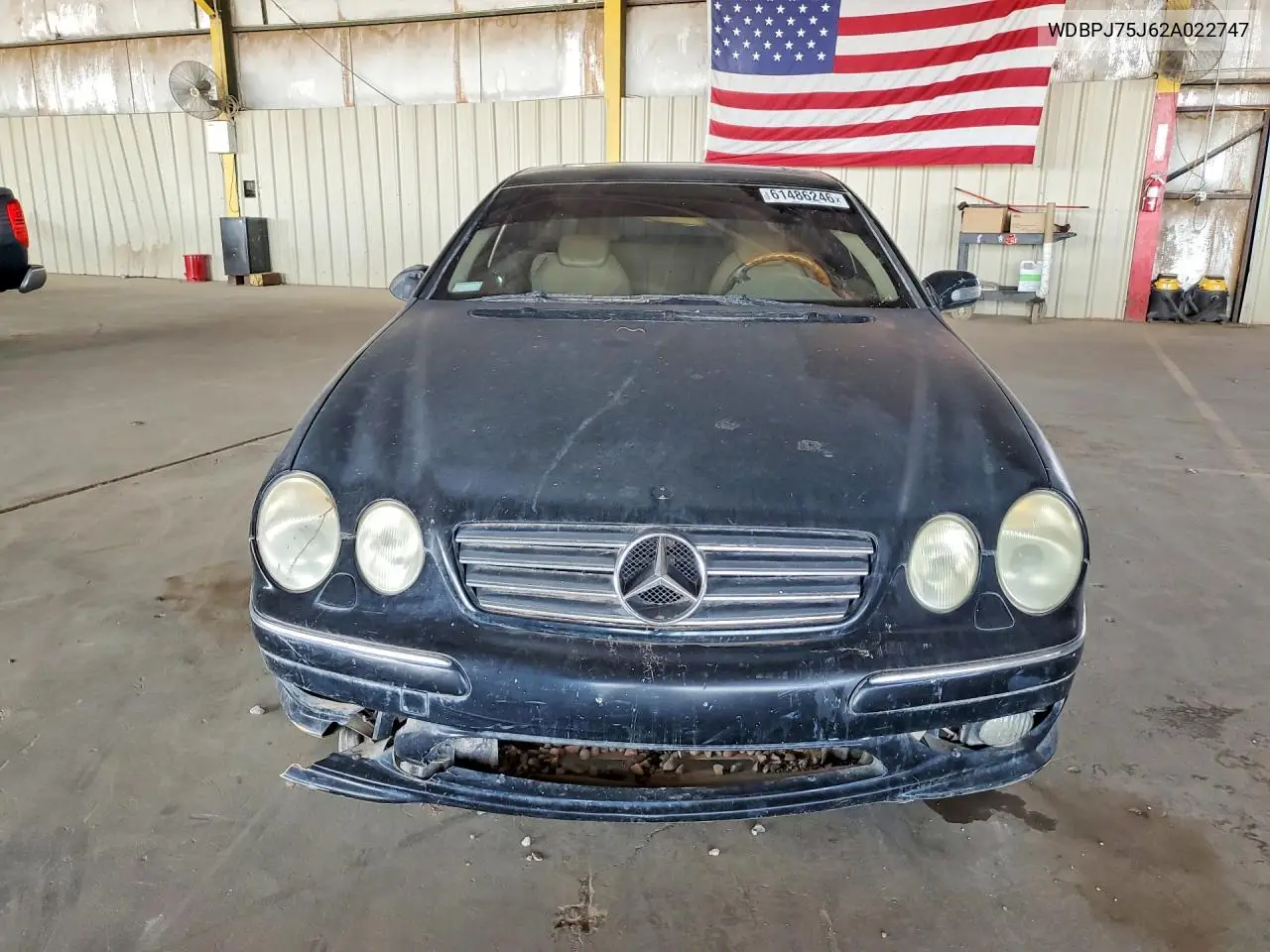 2002 Mercedes-Benz Cl 500 VIN: WDBPJ75J62A022747 Lot: 61486246