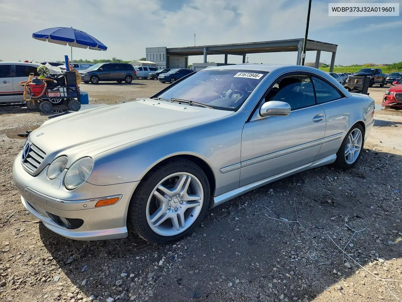 2002 Mercedes-Benz Cl-Class VIN: WDBPJ73J32A019601 Lot: 61673946
