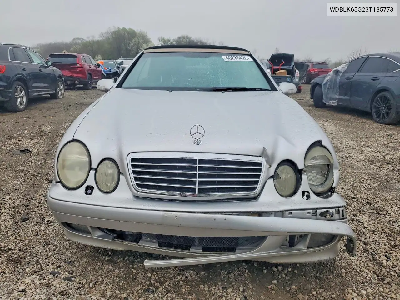2003 Mercedes-Benz Clk 320 VIN: WDBLK65G23T135773 Lot: 48235426