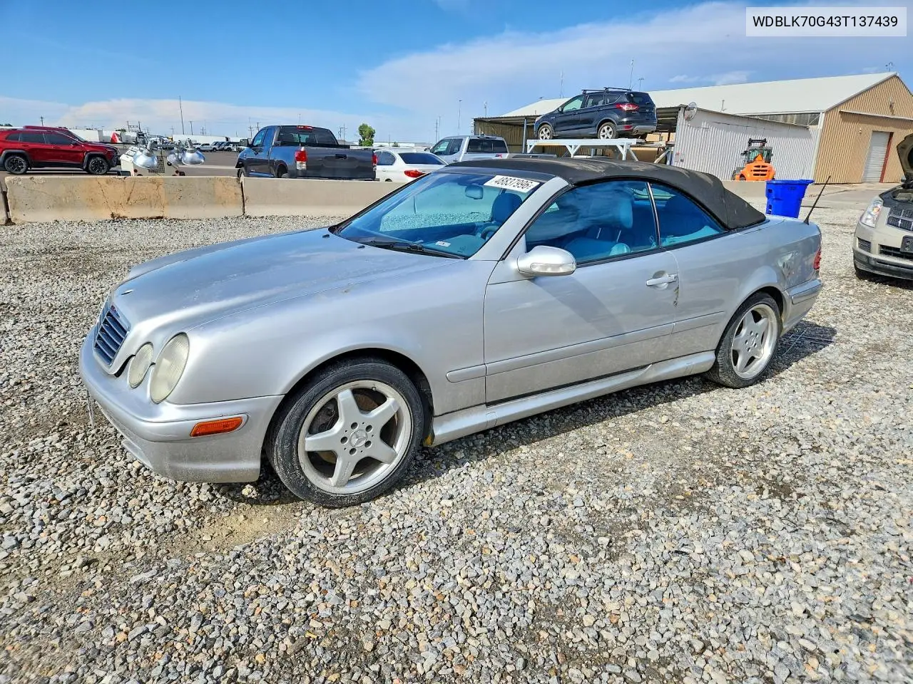 2003 Mercedes-Benz Clk 430 VIN: WDBLK70G43T137439 Lot: 48837996