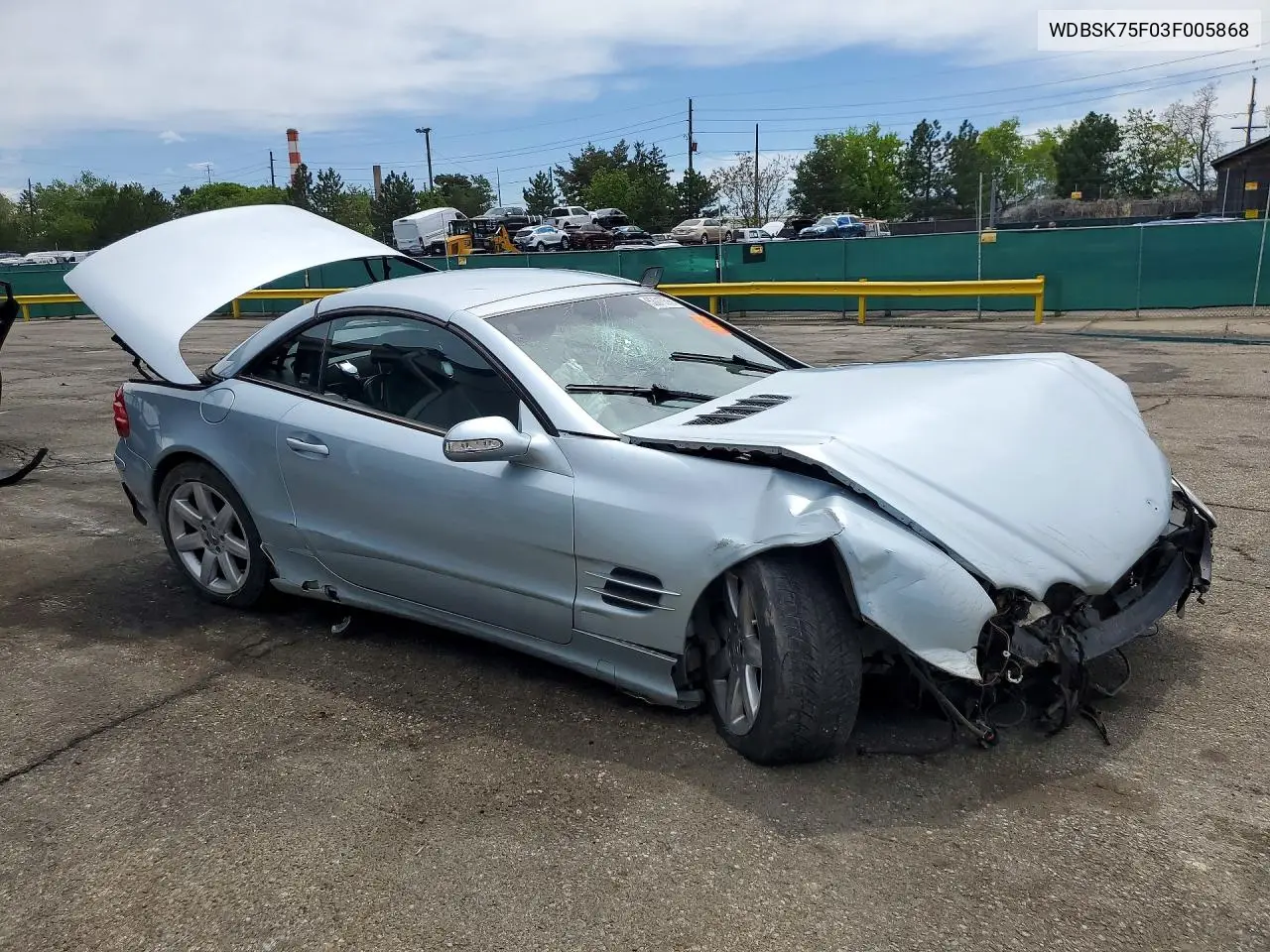 2003 Mercedes-Benz Sl 500R VIN: WDBSK75F03F005868 Lot: 53016896