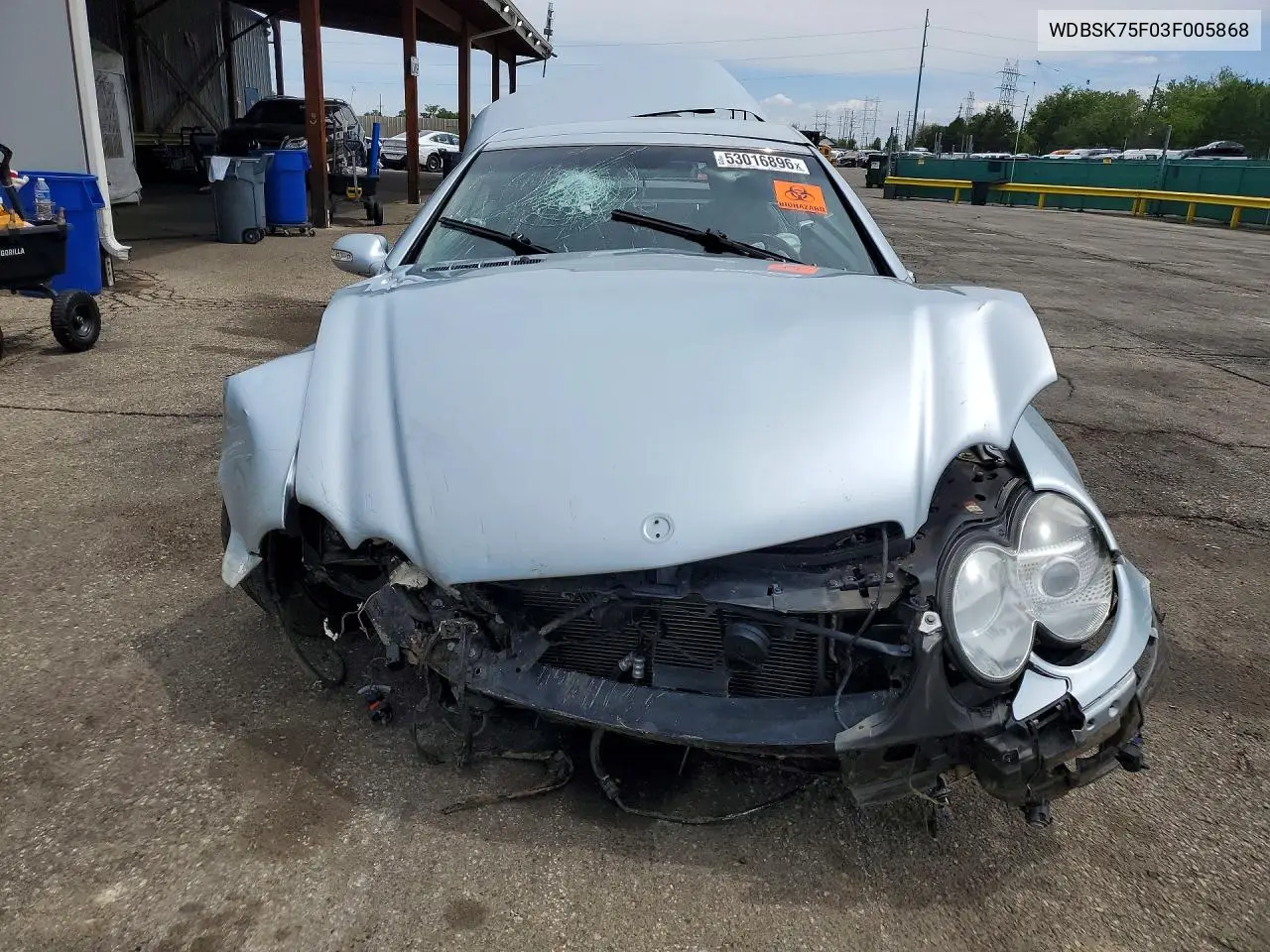 2003 Mercedes-Benz Sl 500R VIN: WDBSK75F03F005868 Lot: 53016896