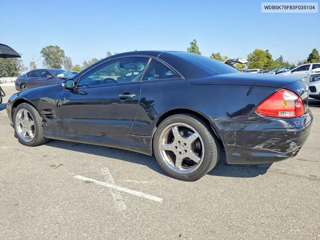 2003 Mercedes-Benz Sl 500R VIN: WDBSK75F83F035104 Lot: 53424926