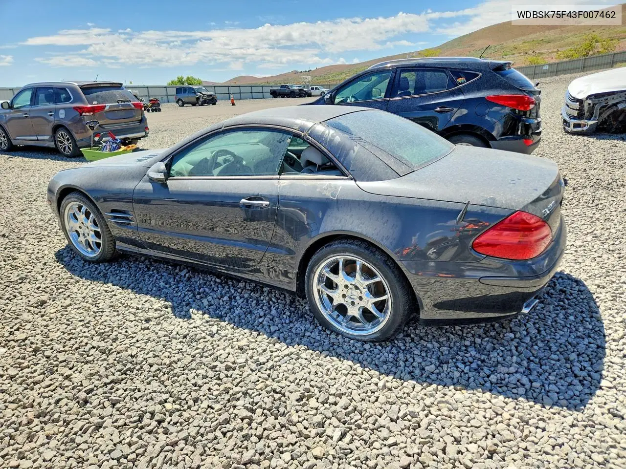 2003 Mercedes-Benz Sl-Class VIN: WDBSK75F43F007462 Lot: 54819636