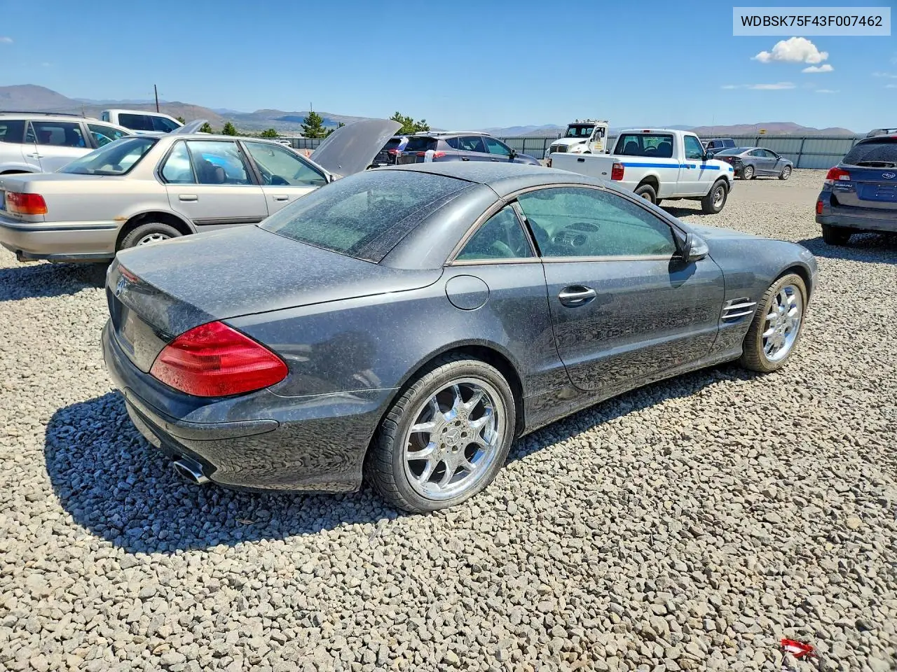 2003 Mercedes-Benz Sl-Class VIN: WDBSK75F43F007462 Lot: 54819636
