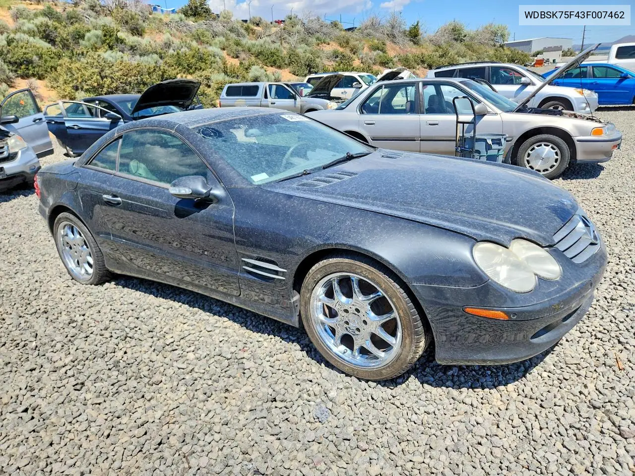 2003 Mercedes-Benz Sl-Class VIN: WDBSK75F43F007462 Lot: 54819636