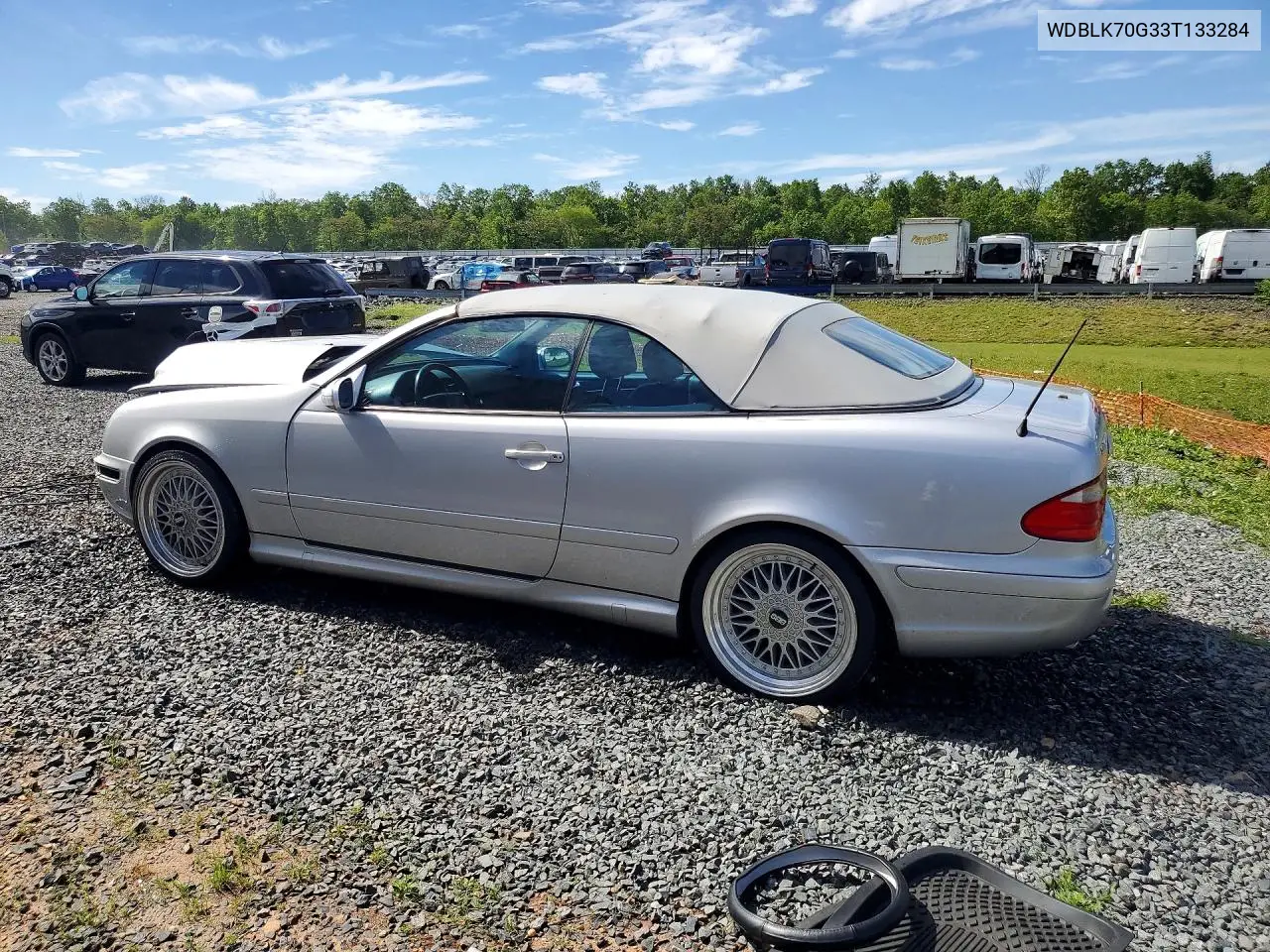 2003 Mercedes-Benz Clk 430 VIN: WDBLK70G33T133284 Lot: 54944046
