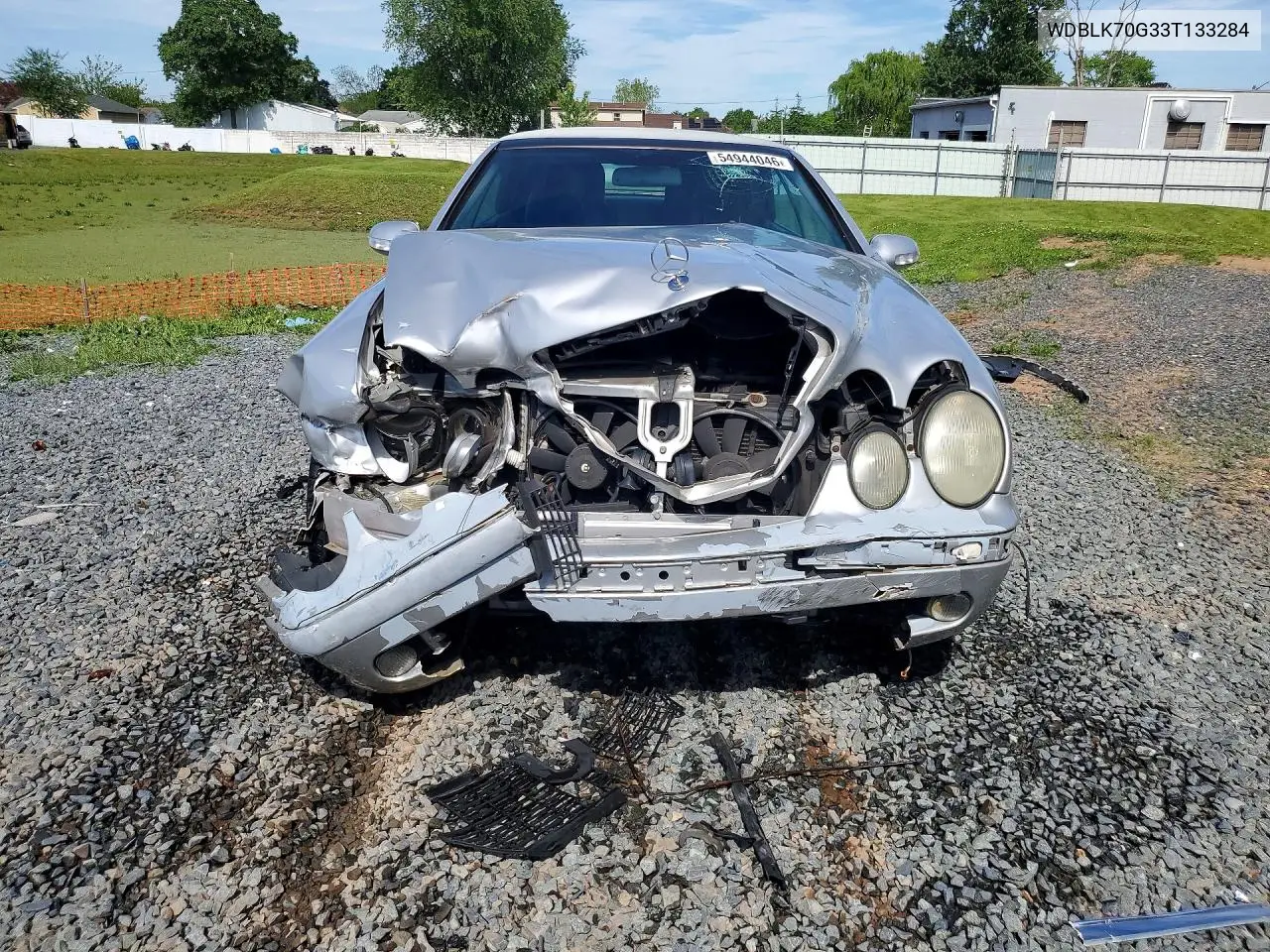 2003 Mercedes-Benz Clk 430 VIN: WDBLK70G33T133284 Lot: 54944046