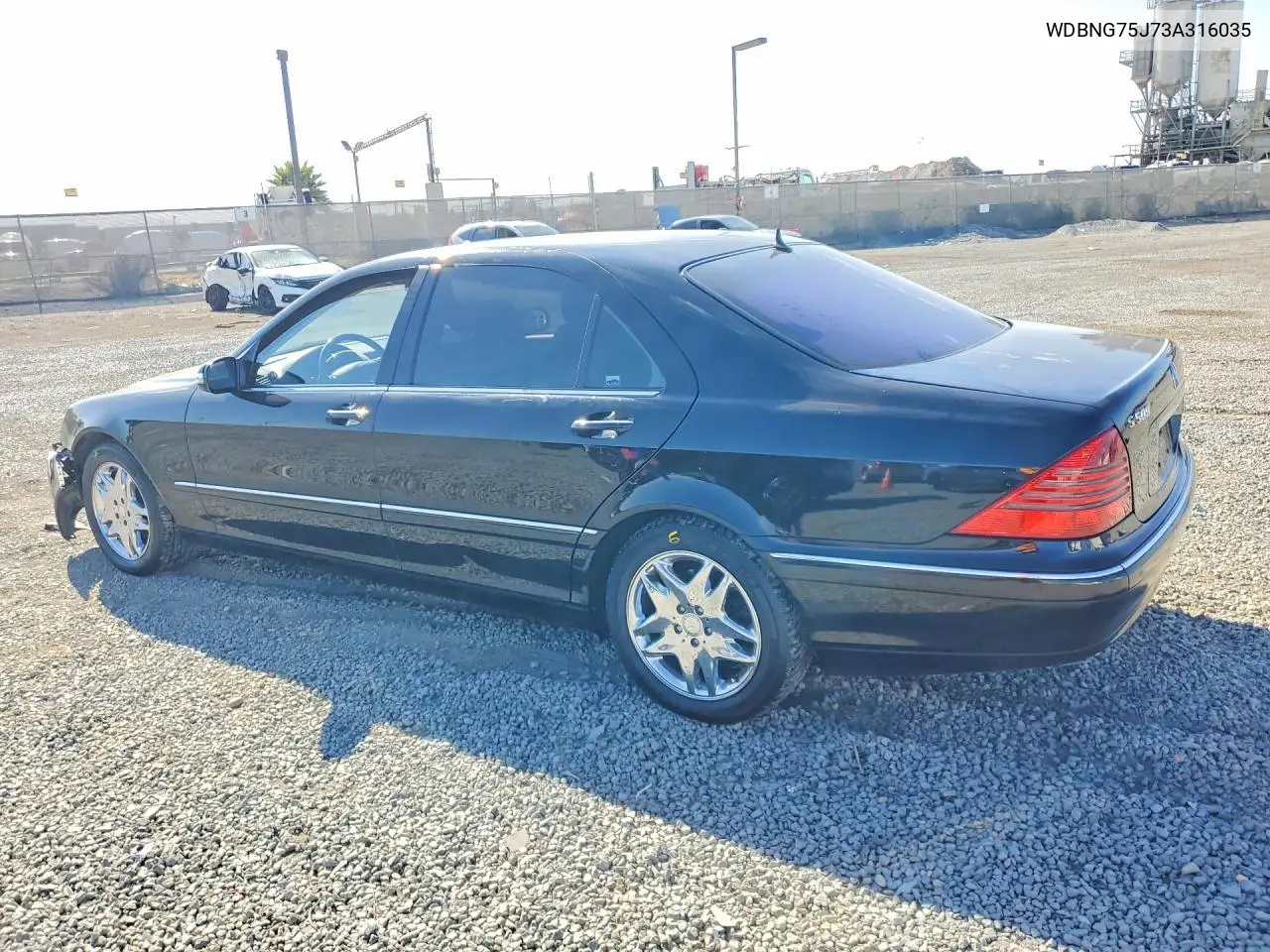 2003 Mercedes-Benz S 500 VIN: WDBNG75J73A316035 Lot: 57370696