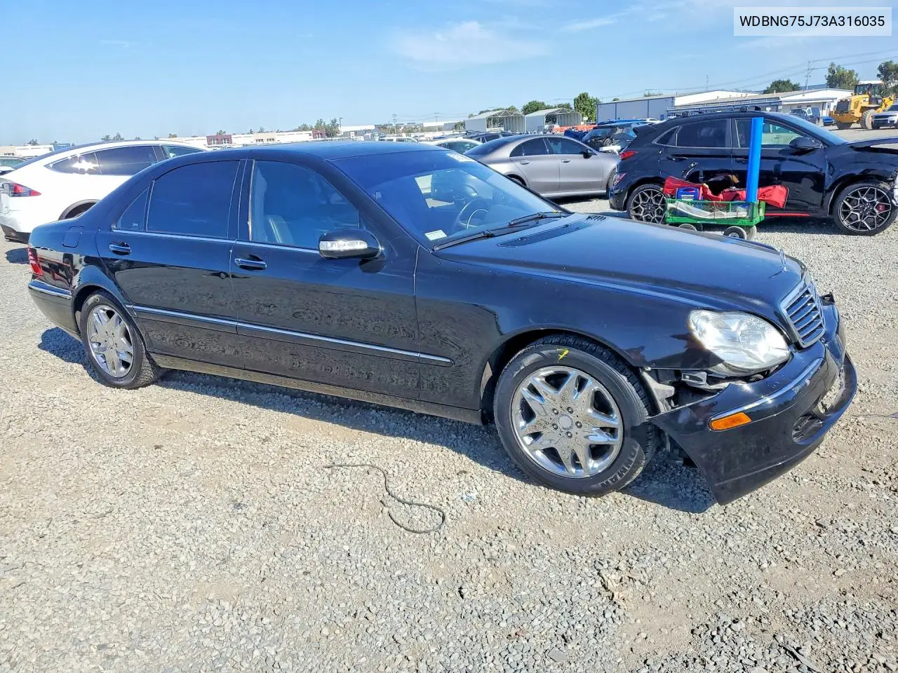 2003 Mercedes-Benz S 500 VIN: WDBNG75J73A316035 Lot: 57370696
