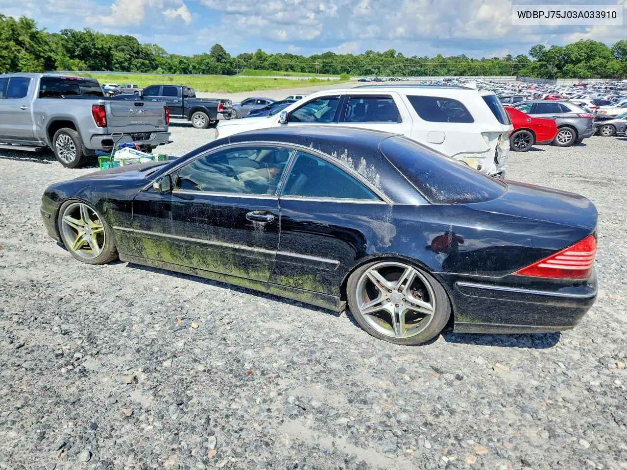 2003 Mercedes-Benz Cl 500 VIN: WDBPJ75J03A033910 Lot: 57988486