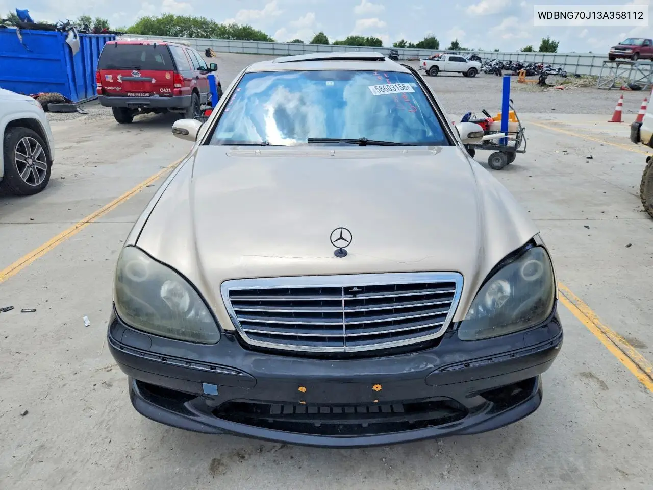 2003 Mercedes-Benz S 430 VIN: WDBNG70J13A358112 Lot: 58603156