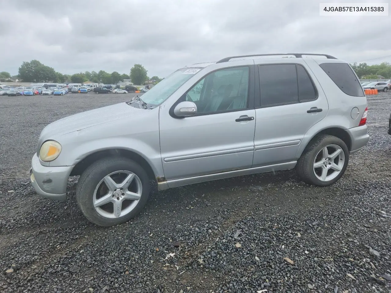 2003 Mercedes-Benz Ml 350 VIN: 4JGAB57E13A415383 Lot: 58622646