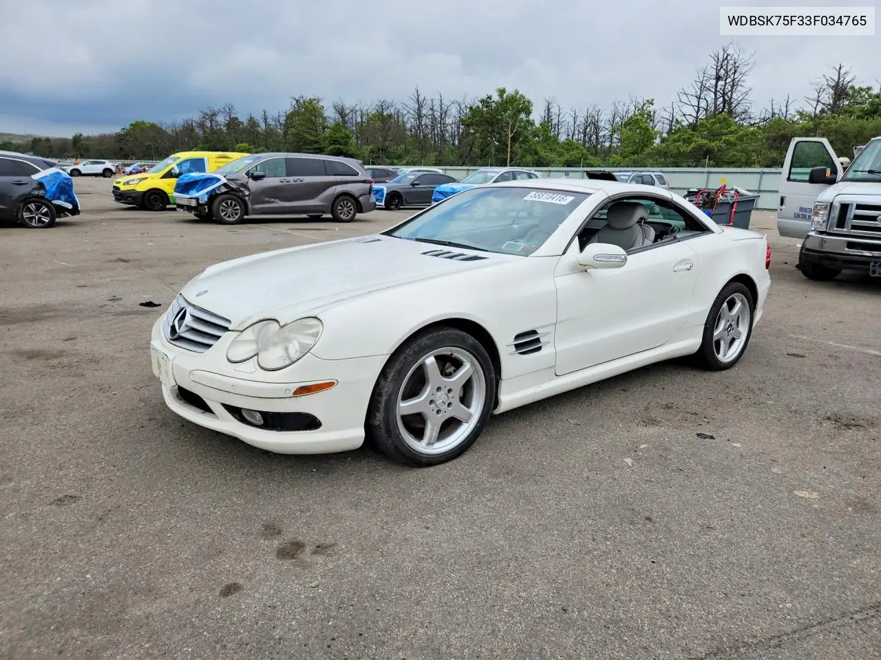 2003 Mercedes-Benz Sl 500R VIN: WDBSK75F33F034765 Lot: 58818416