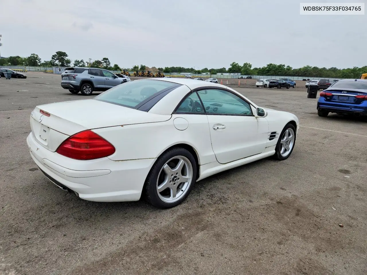 2003 Mercedes-Benz Sl 500R VIN: WDBSK75F33F034765 Lot: 58818416