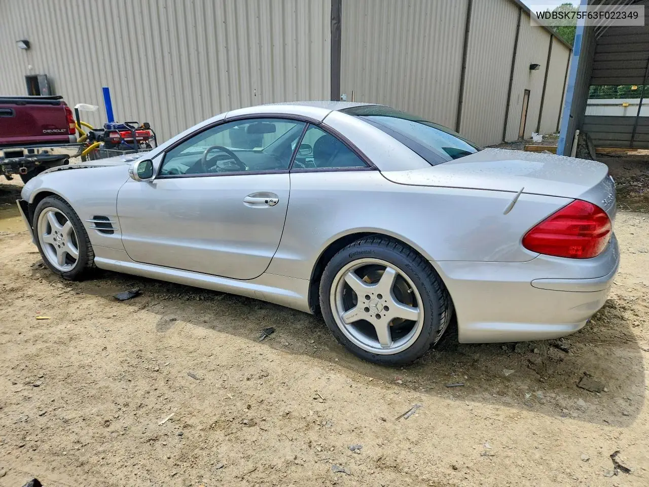 2003 Mercedes-Benz Sl 500R VIN: WDBSK75F63F022349 Lot: 58935946