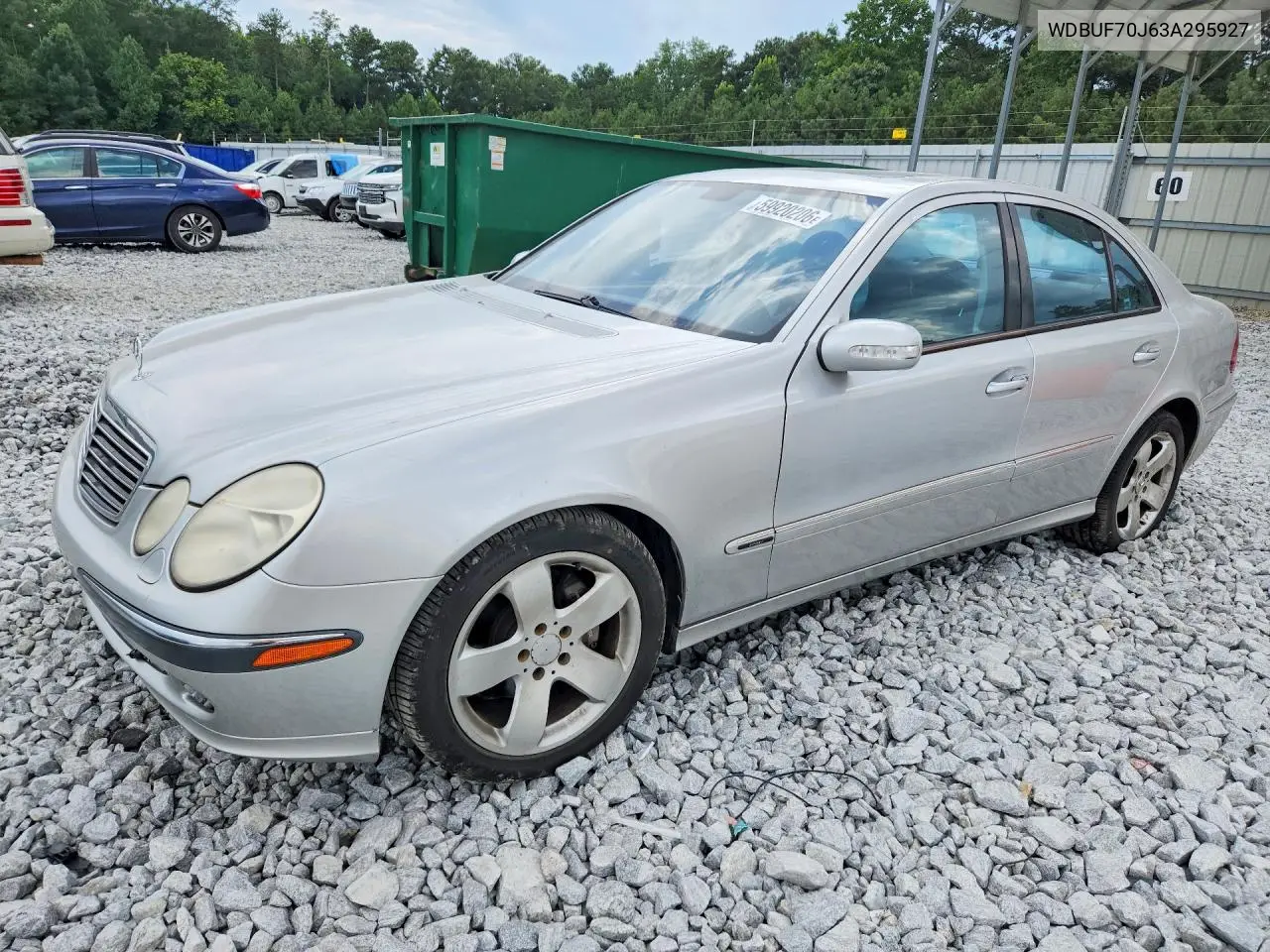 2003 Mercedes-Benz E 500 VIN: WDBUF70J63A295927 Lot: 59920206
