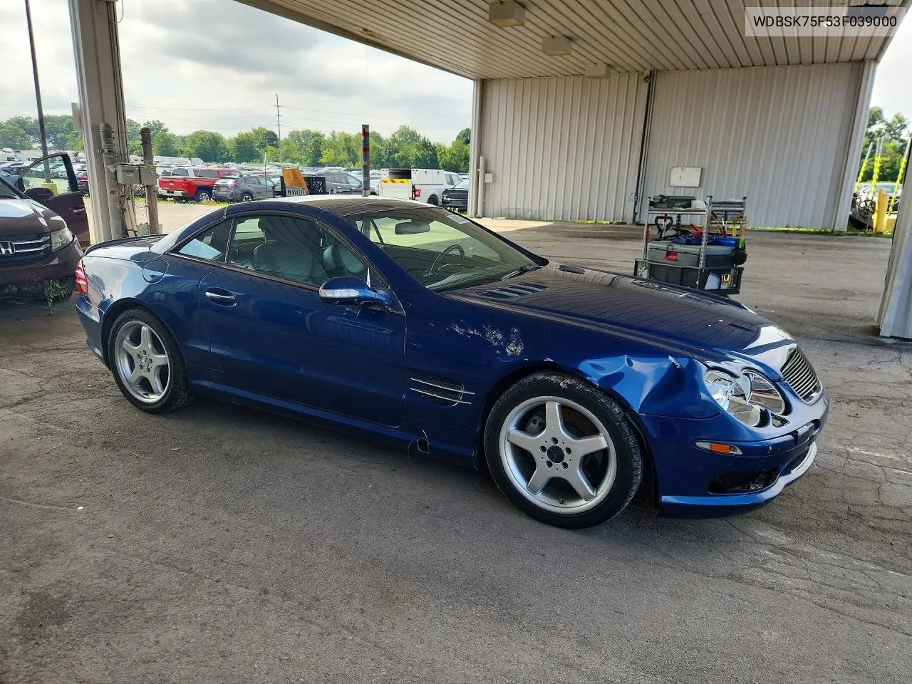2003 Mercedes-Benz Sl 500R VIN: WDBSK75F53F039000 Lot: 60502046