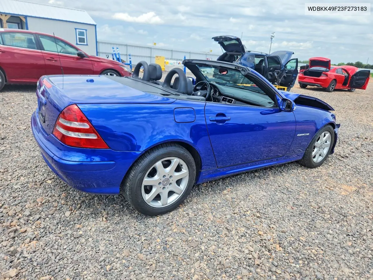 2003 Mercedes-Benz Slk 230 Kompressor VIN: WDBKK49F23F273183 Lot: 60655216