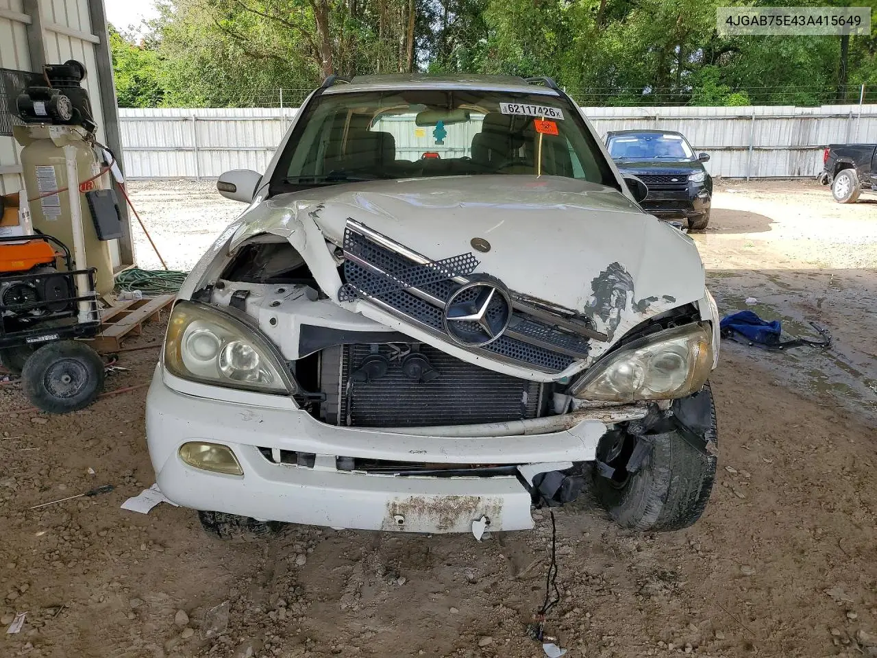 2003 Mercedes-Benz Ml 500 VIN: 4JGAB75E43A415649 Lot: 62117426