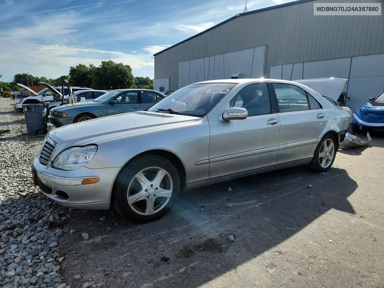 2004 Mercedes-Benz S 430 VIN: WDBNG70J24A387880 Lot: 58003746