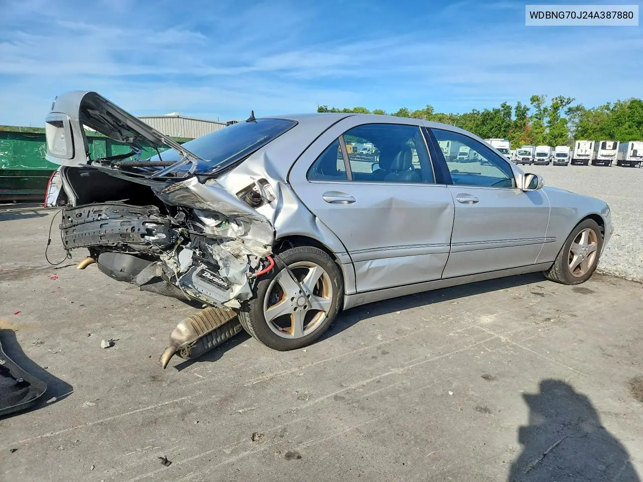 2004 Mercedes-Benz S 430 VIN: WDBNG70J24A387880 Lot: 58003746