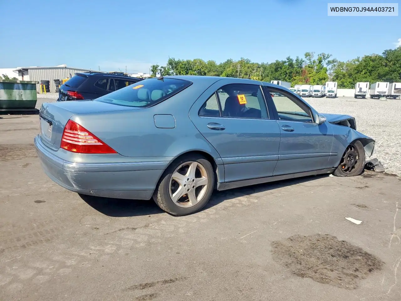 2004 Mercedes-Benz S 430 VIN: WDBNG70J94A403721 Lot: 59394566