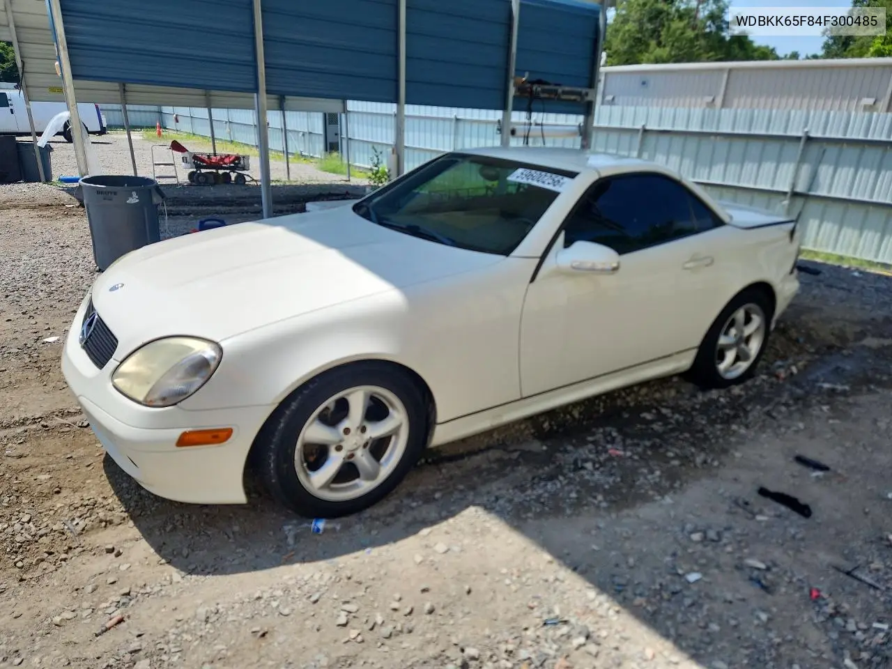 2004 Mercedes-Benz Slk 320 VIN: WDBKK65F84F300485 Lot: 59600256