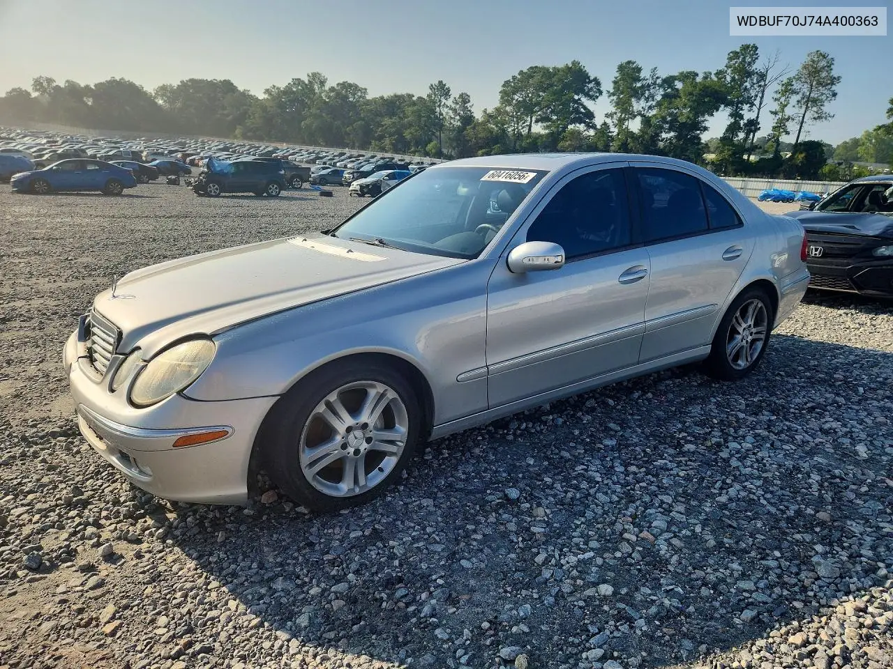 2004 Mercedes-Benz E 500 VIN: WDBUF70J74A400363 Lot: 60416056