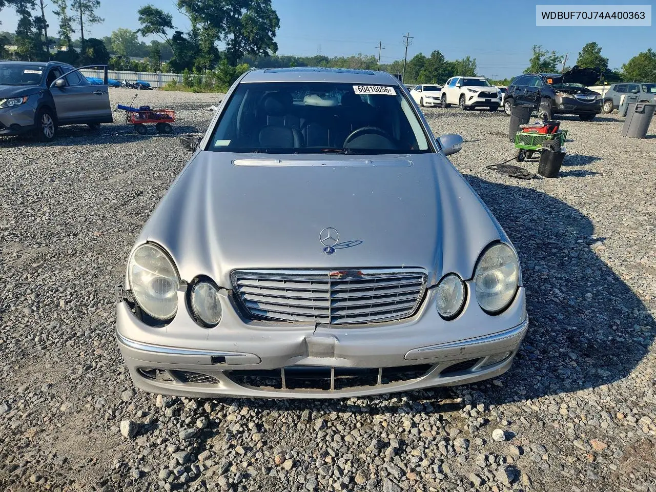 2004 Mercedes-Benz E 500 VIN: WDBUF70J74A400363 Lot: 60416056