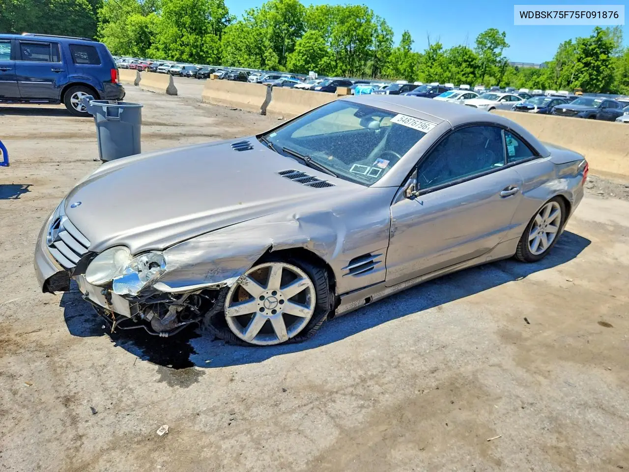 2005 Mercedes-Benz Sl 500 VIN: WDBSK75F75F091876 Lot: 54876796