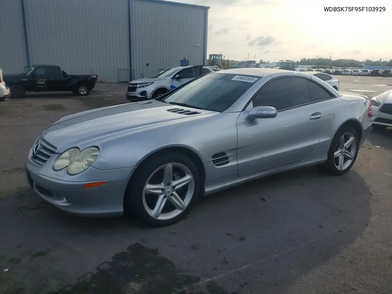 2005 Mercedes-Benz Sl 500 VIN: WDBSK75F95F103929 Lot: 55603586