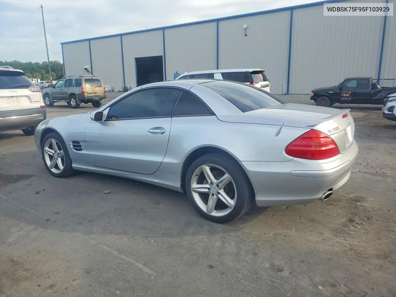 2005 Mercedes-Benz Sl 500 VIN: WDBSK75F95F103929 Lot: 55603586