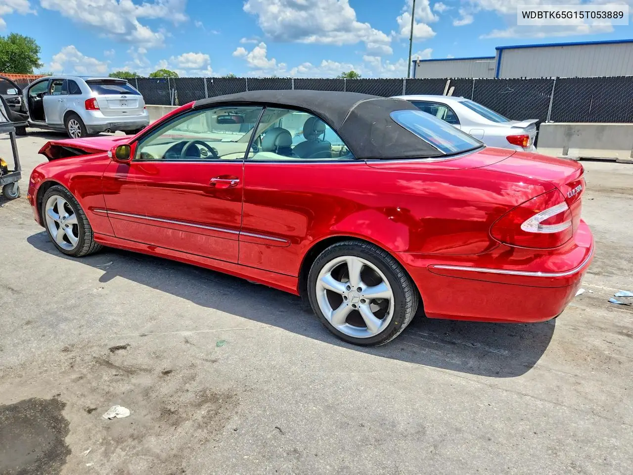 2005 Mercedes-Benz Clk 320 VIN: WDBTK65G15T053889 Lot: 57418836