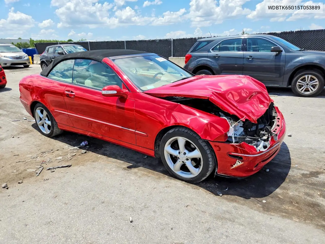2005 Mercedes-Benz Clk 320 VIN: WDBTK65G15T053889 Lot: 57418836