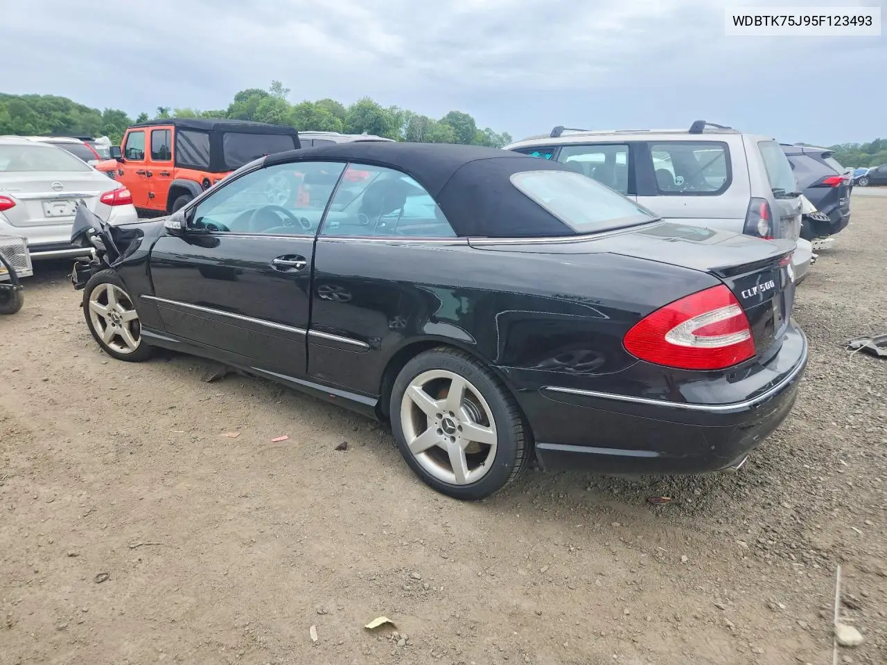 2005 Mercedes-Benz Clk 500 VIN: WDBTK75J95F123493 Lot: 57698106