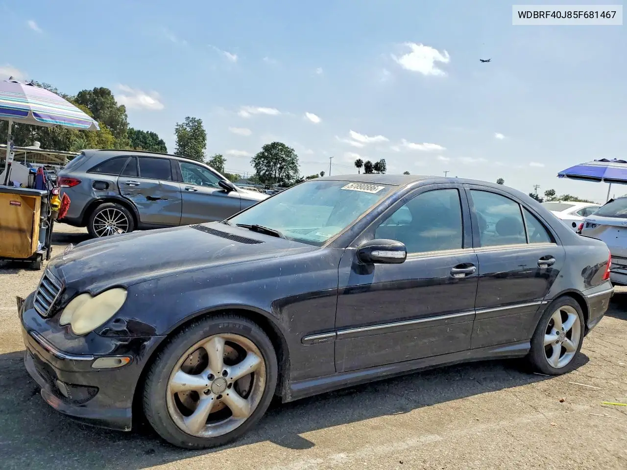 2005 Mercedes-Benz C 230K Sport Sedan VIN: WDBRF40J85F681467 Lot: 57890886