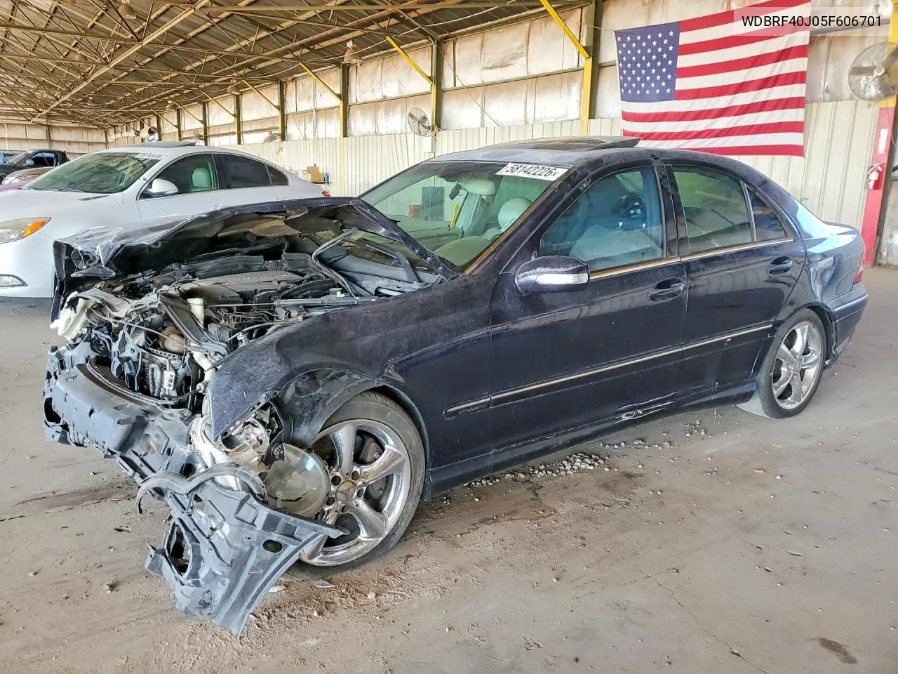 2005 Mercedes-Benz C 230K Sport Sedan VIN: WDBRF40J05F606701 Lot: 58142226
