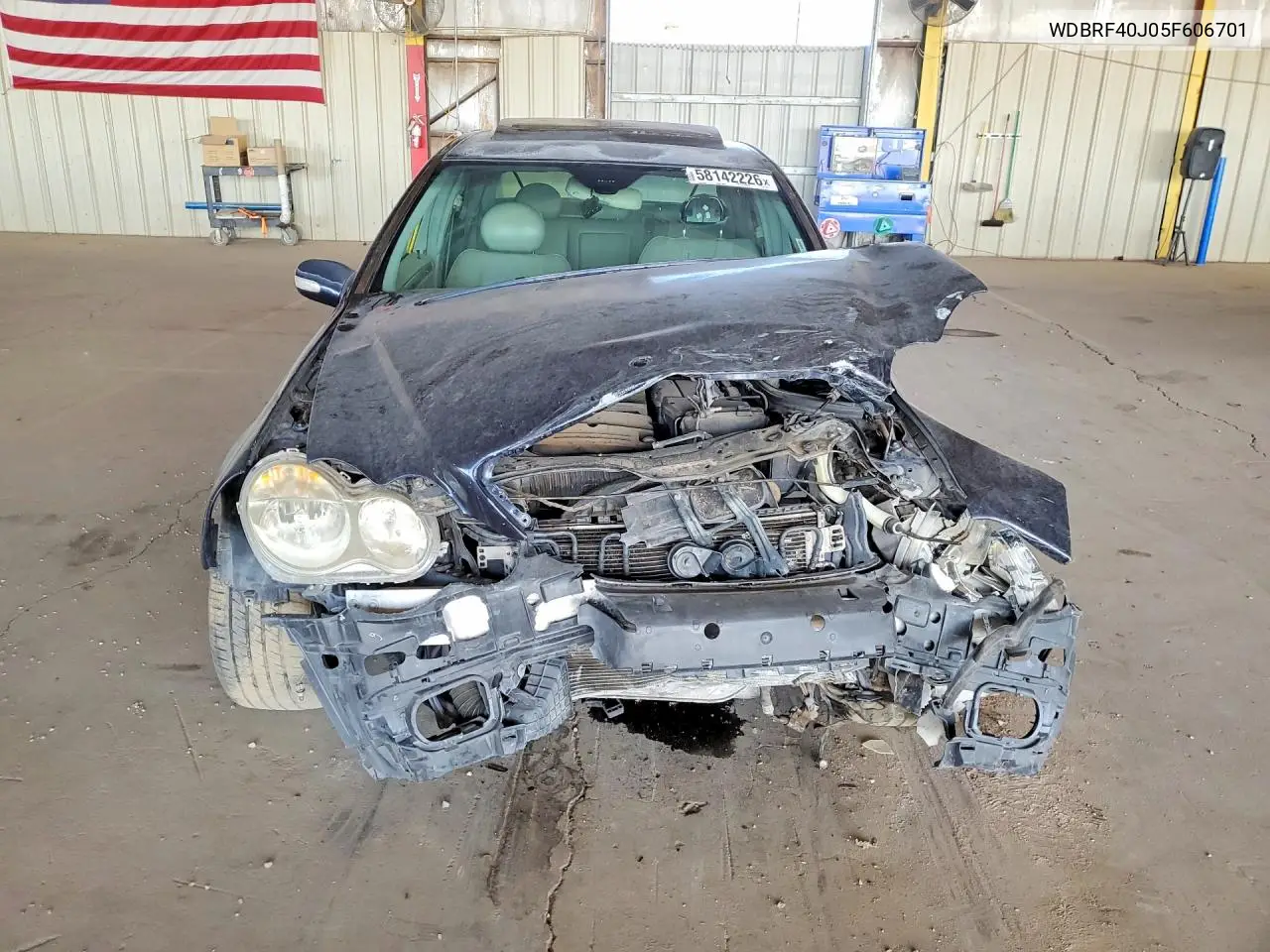 2005 Mercedes-Benz C 230K Sport Sedan VIN: WDBRF40J05F606701 Lot: 58142226