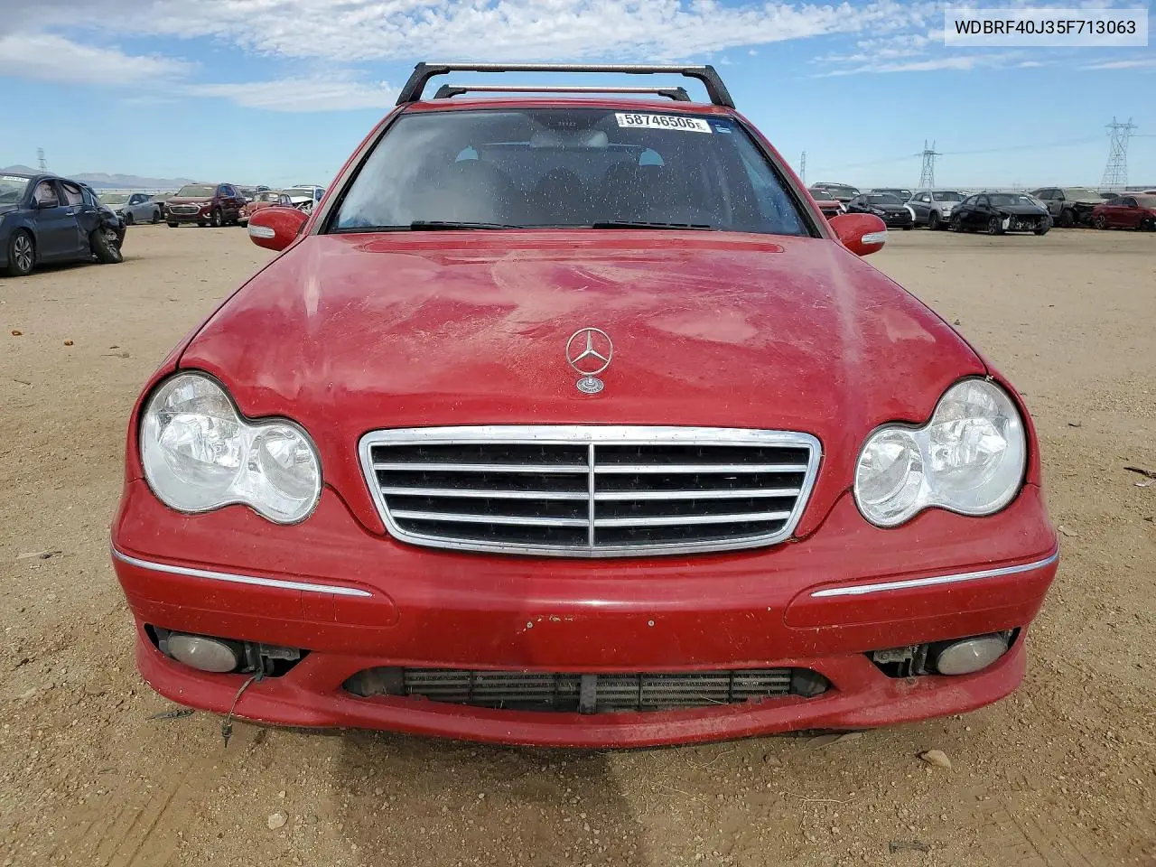 2005 Mercedes-Benz C 230K Sport Sedan VIN: WDBRF40J35F713063 Lot: 58746506