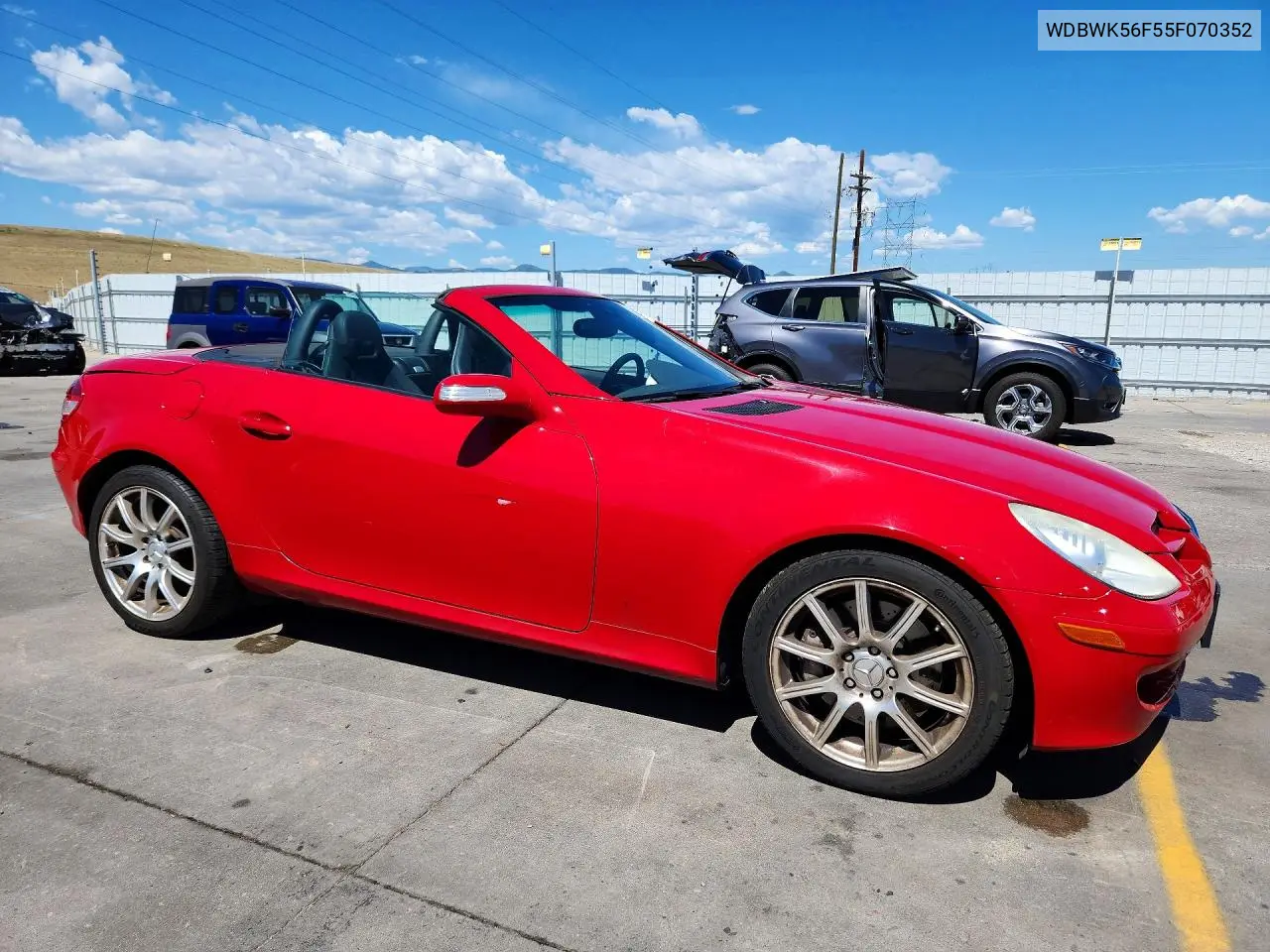 2005 Mercedes-Benz Slk 350 VIN: WDBWK56F55F070352 Lot: 60594216