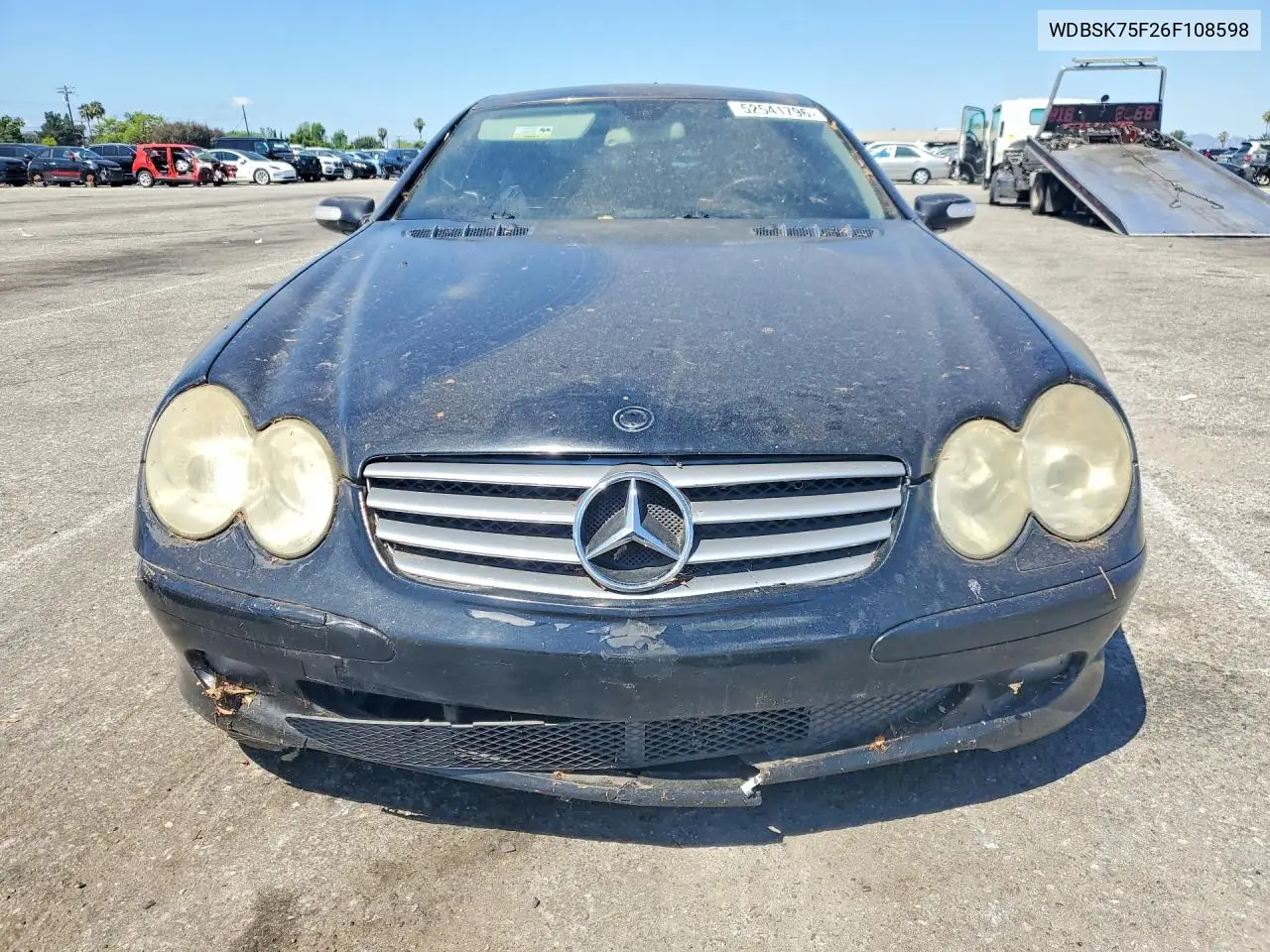 2006 Mercedes-Benz Sl 500 VIN: WDBSK75F26F108598 Lot: 52541796