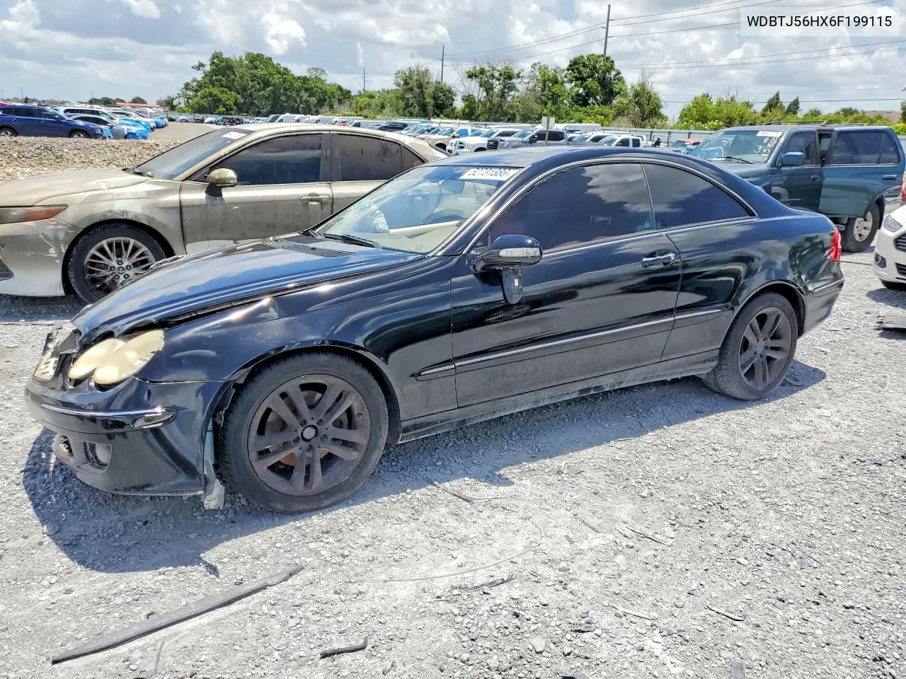 2006 Mercedes-Benz Clk 350 VIN: WDBTJ56HX6F199115 Lot: 52731886