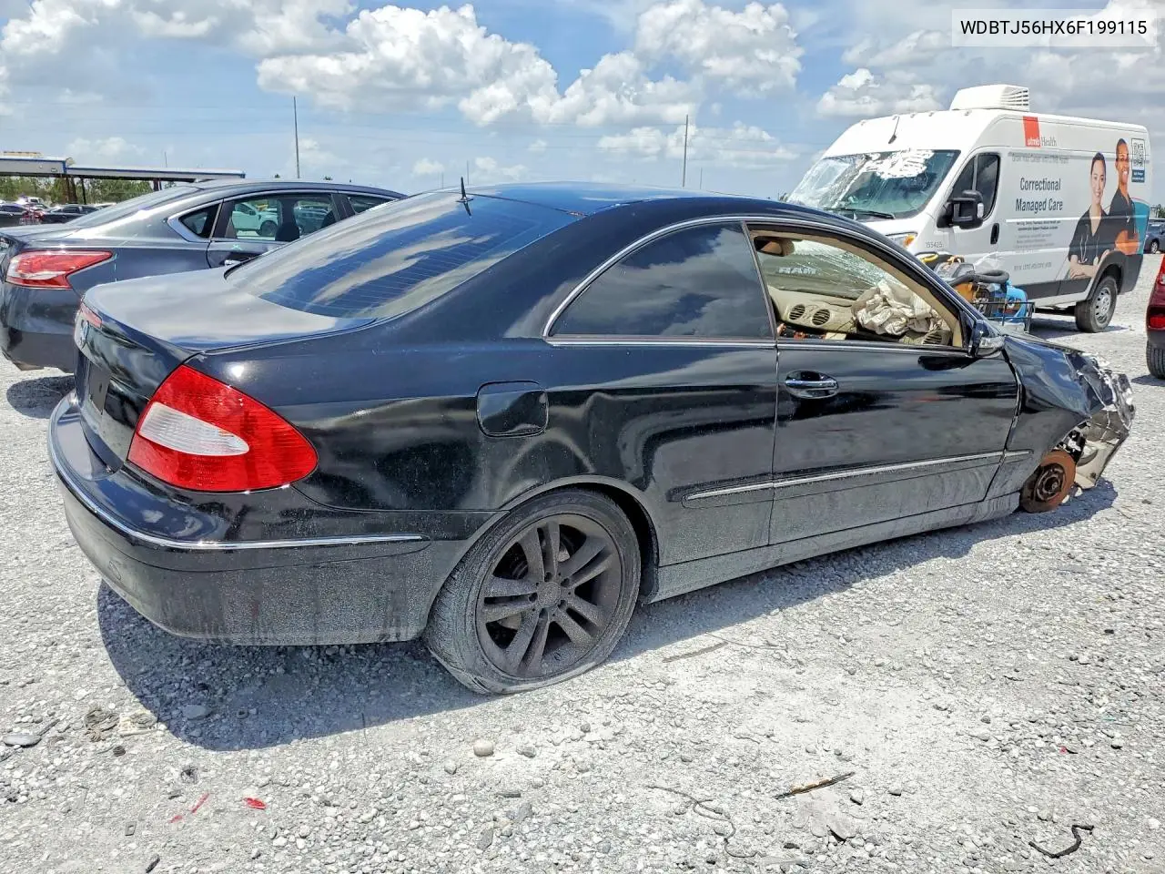 2006 Mercedes-Benz Clk 350 VIN: WDBTJ56HX6F199115 Lot: 52731886